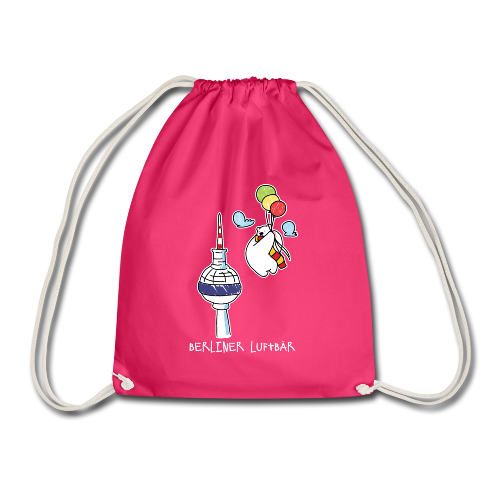 Berliner Luftbär - Turnbeutel - Fuchsia