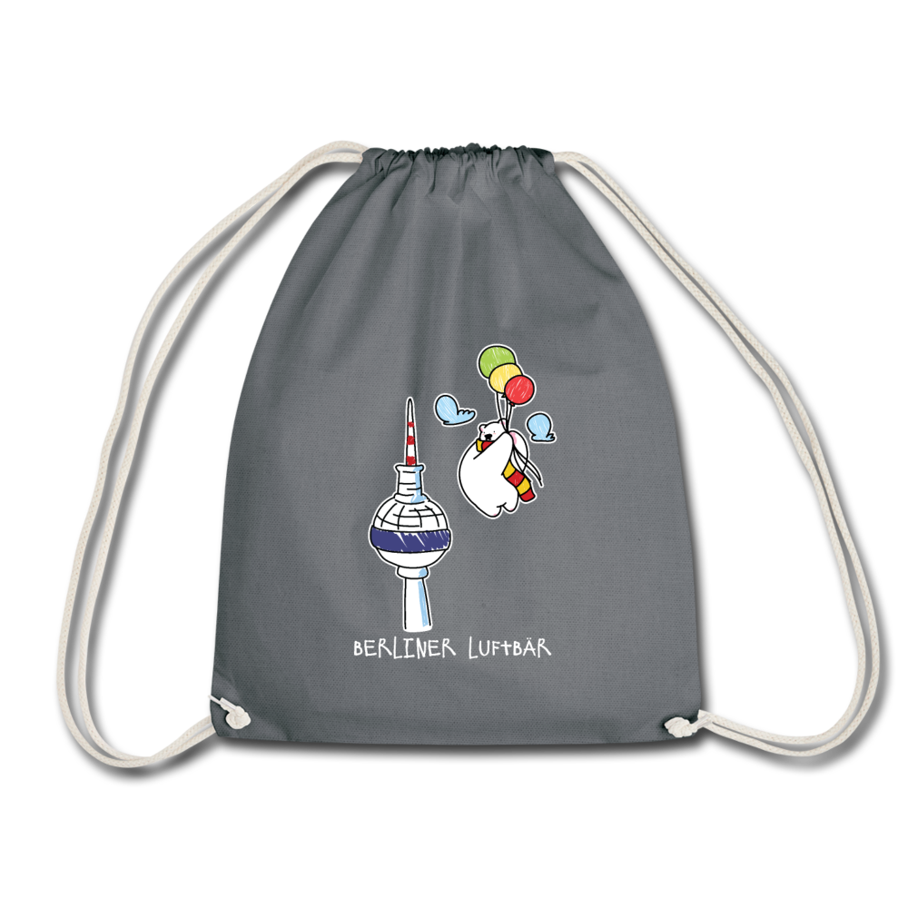 Berliner Luftbär - Turnbeutel - Grau