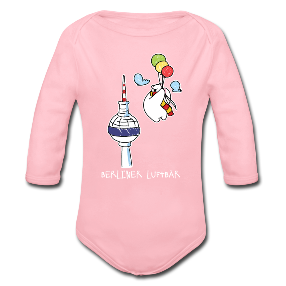 Berliner Luftbär - Bio-Langarmbody - Hellrosa