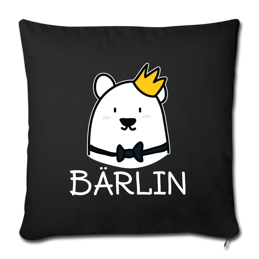 Bärlin - Sofakissen mit Füllung (45 x 45 cm) - Schwarz