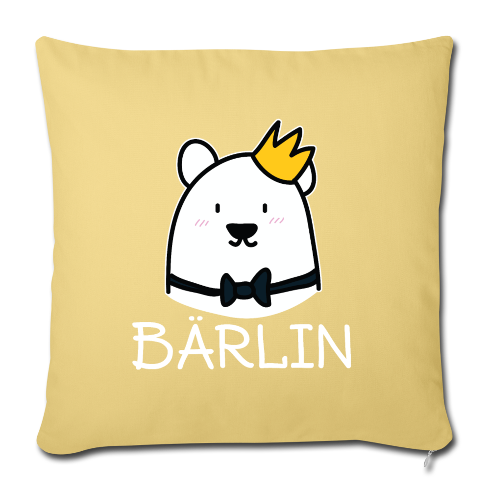 Bärlin - Sofakissen mit Füllung (45 x 45 cm) - Hellgelb