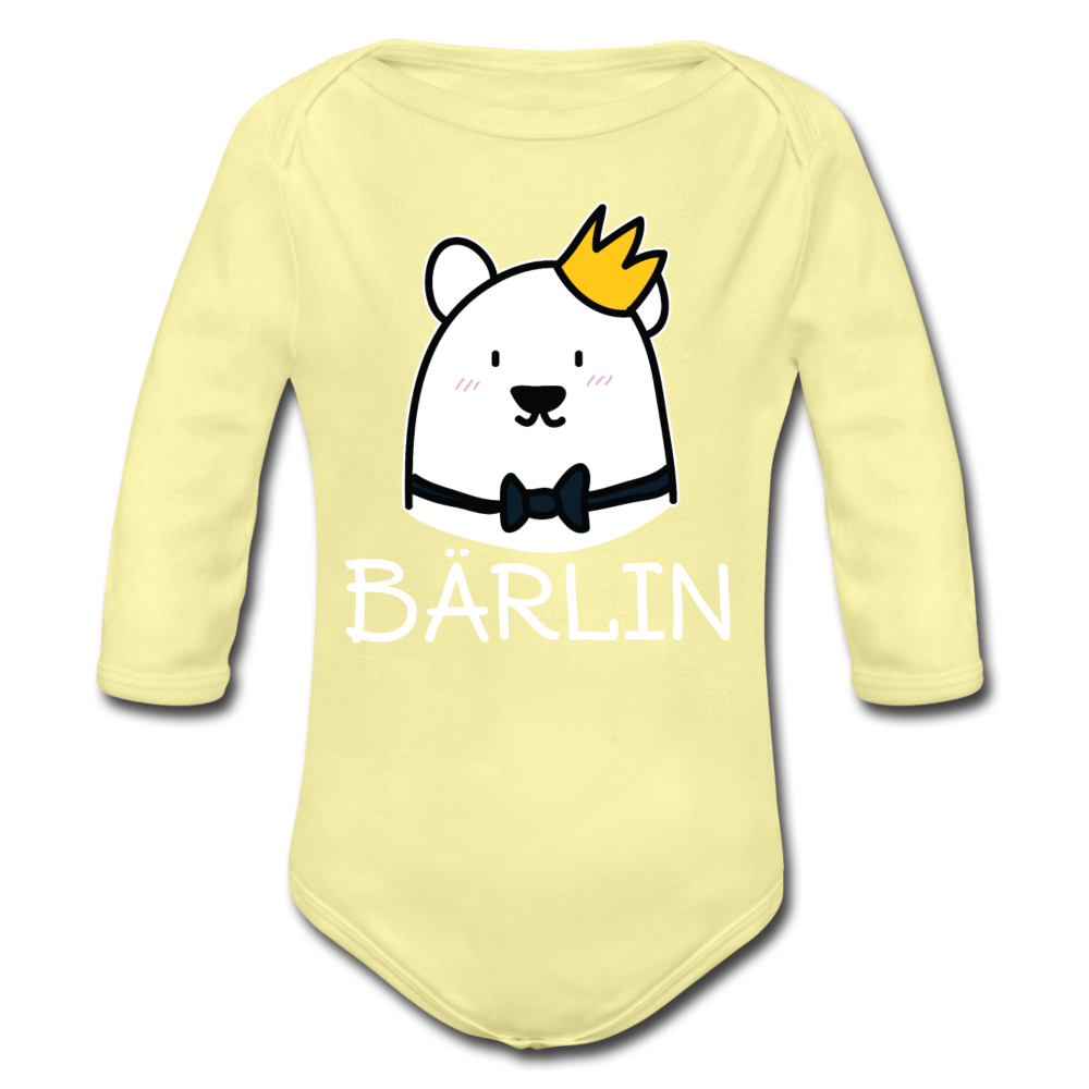 Bärlin - Bio-Langarmbody - Hellgelb