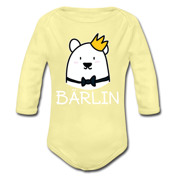 Bärlin - Bio-Langarmbody - Hellgelb