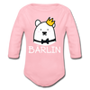 Bärlin - Bio-Langarmbody - Hellrosa
