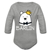 Bärlin - Bio-Langarmbody - Grau meliert