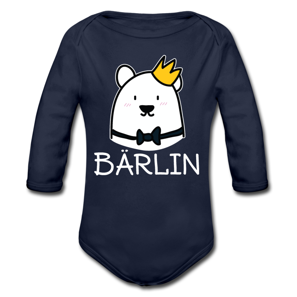 Bärlin - Bio-Langarmbody - Dunkelnavy