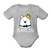 Bärlin - Bio-Kurzarmbody - Grau meliert