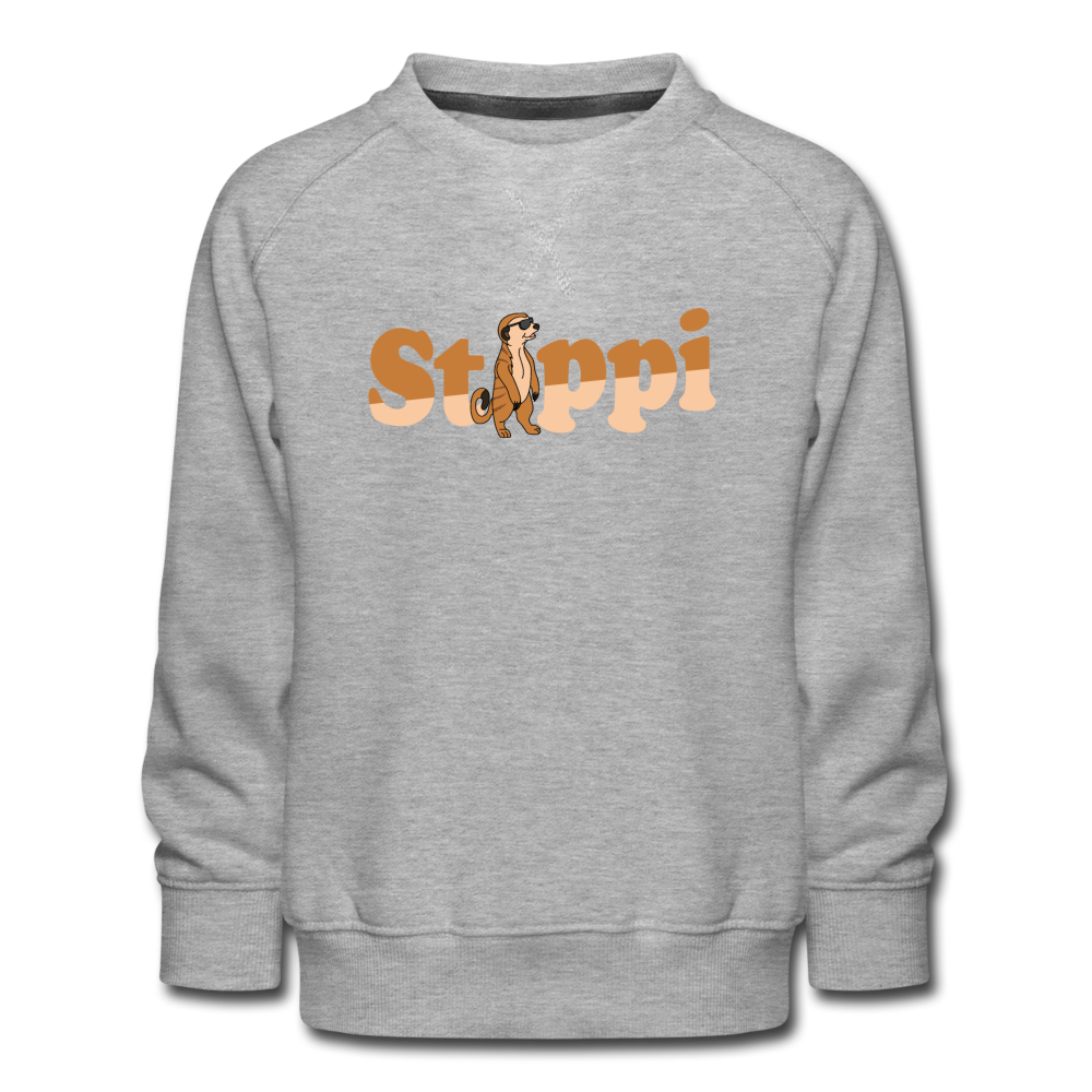 Stippi - Kinder Premium Sweatshirt - Grau meliert