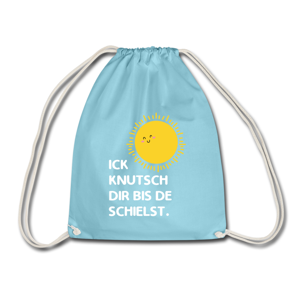 Ick knutsch dir Sonne! - Turnbeutel - Aqua