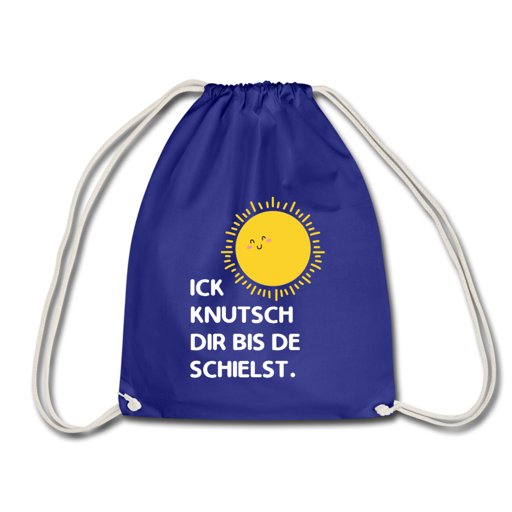 Ick knutsch dir Sonne! - Turnbeutel - Königsblau