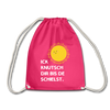 Ick knutsch dir Sonne! - Turnbeutel - Fuchsia