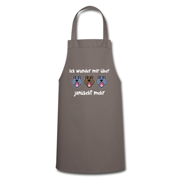 Ick wunder mir - Kochschürze - Grau