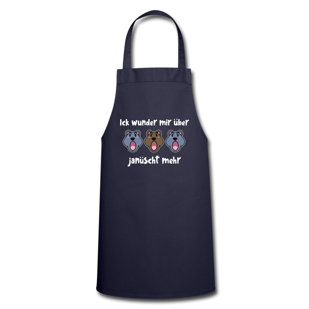 Ick wunder mir - Kochschürze - Navy