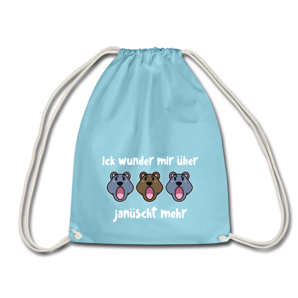 Ick wunder mir - Turnbeutel - Aqua