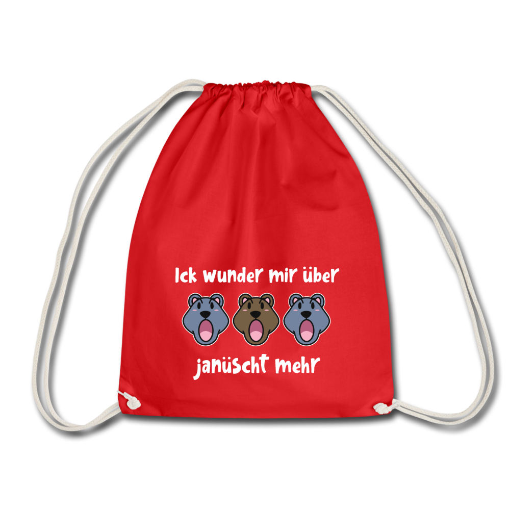 Ick wunder mir - Turnbeutel - Rot