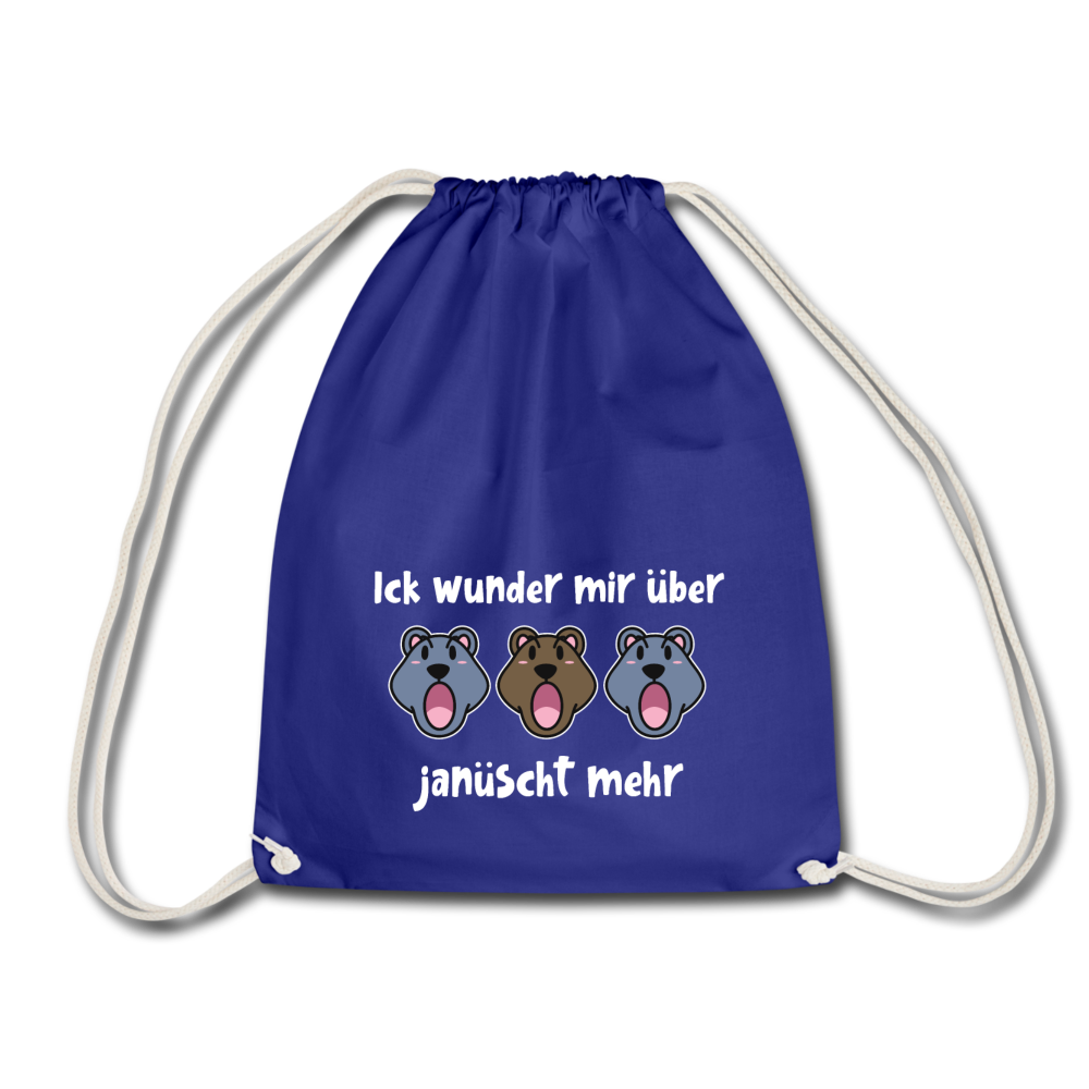 Ick wunder mir - Turnbeutel - Königsblau