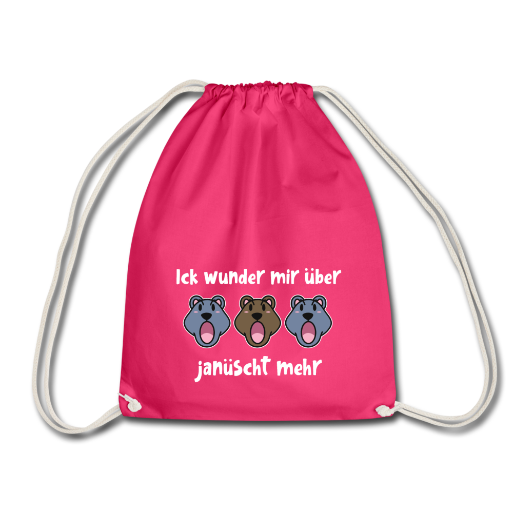 Ick wunder mir - Turnbeutel - Fuchsia