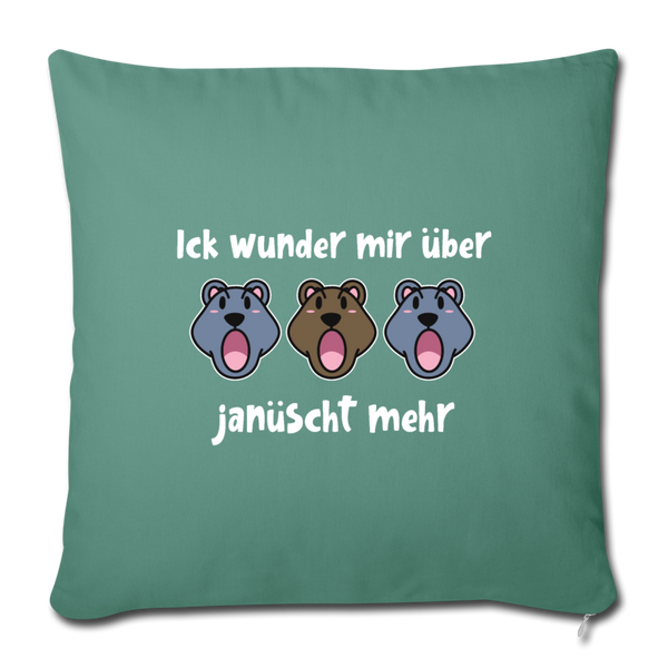 Ick wunder mir - Sofakissen mit Füllung (45 x 45 cm) - Tanngrün