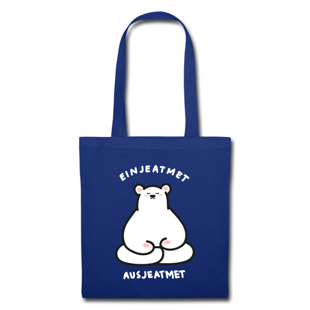 Einjeatmet - Stoffbeutel - Royalblau