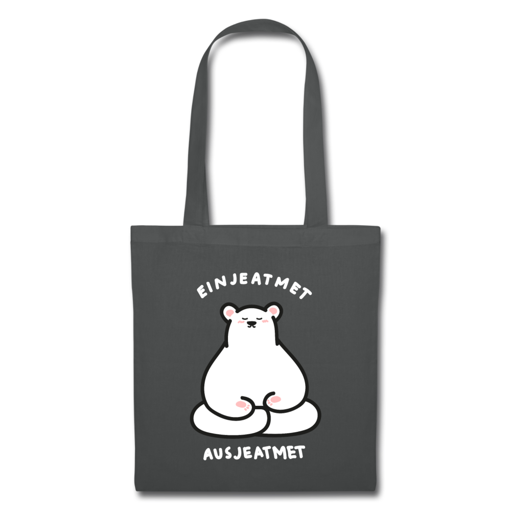 Einjeatmet - Stoffbeutel - Graphite