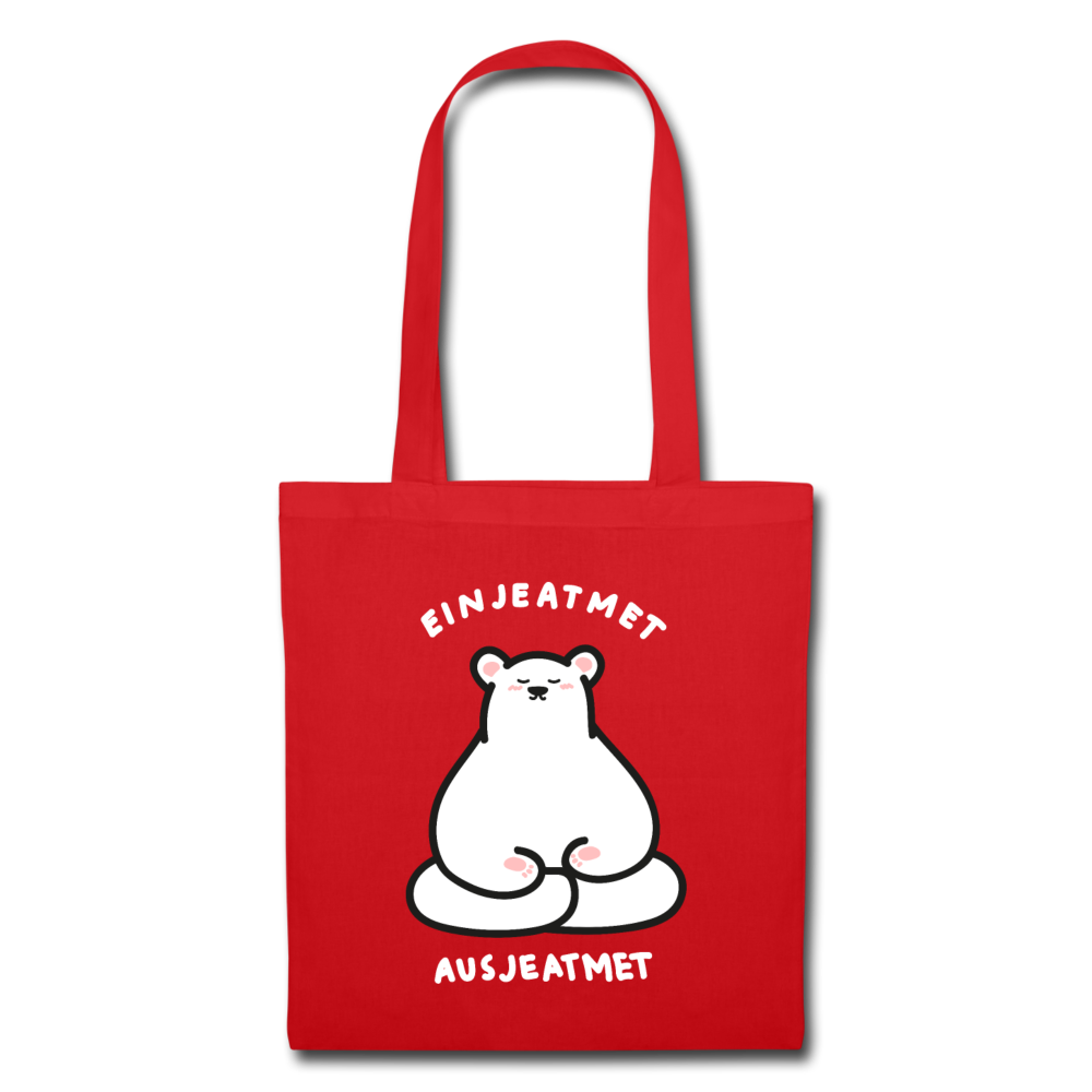 Einjeatmet - Stoffbeutel - Rot
