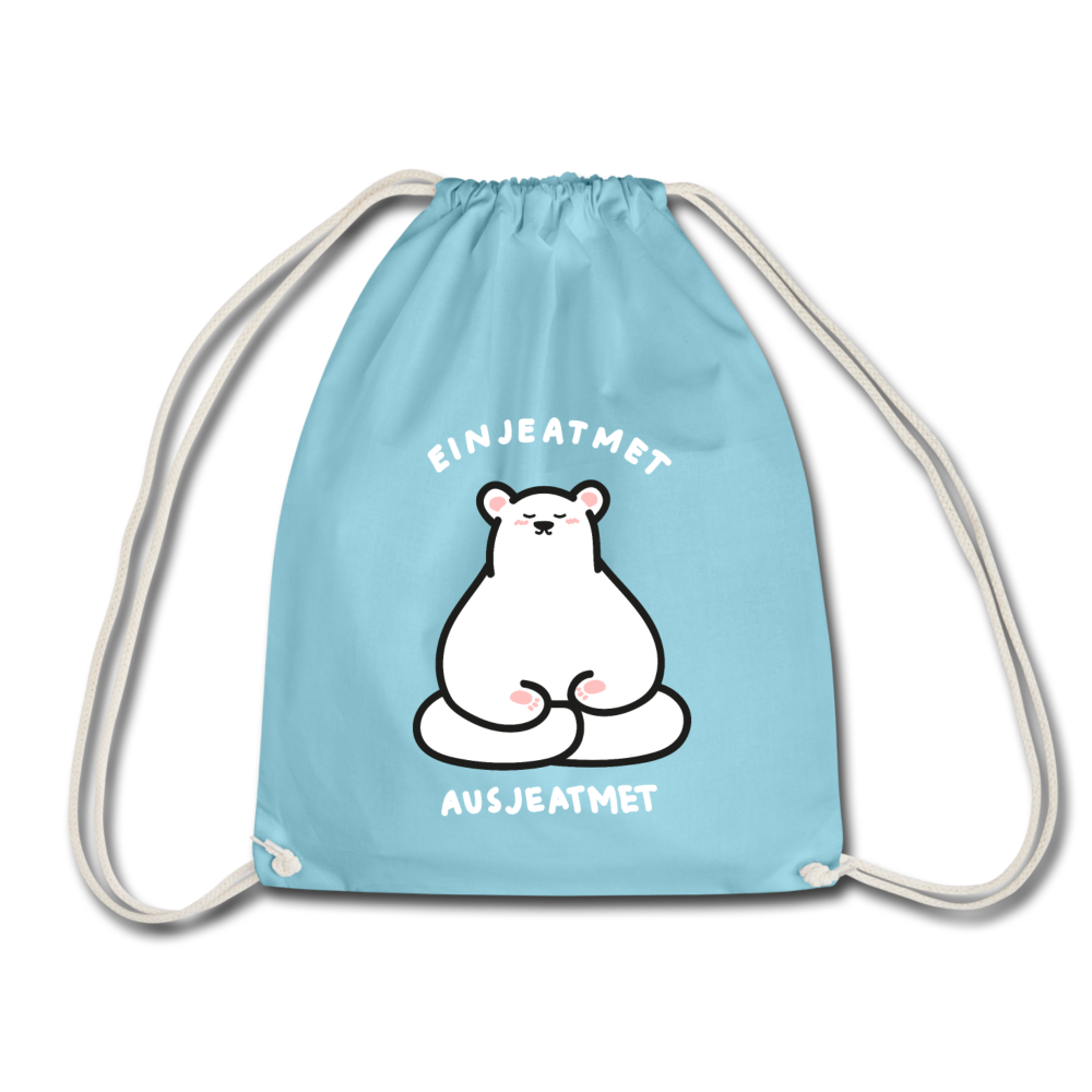 Einjeatmet - Turnbeutel - Aqua