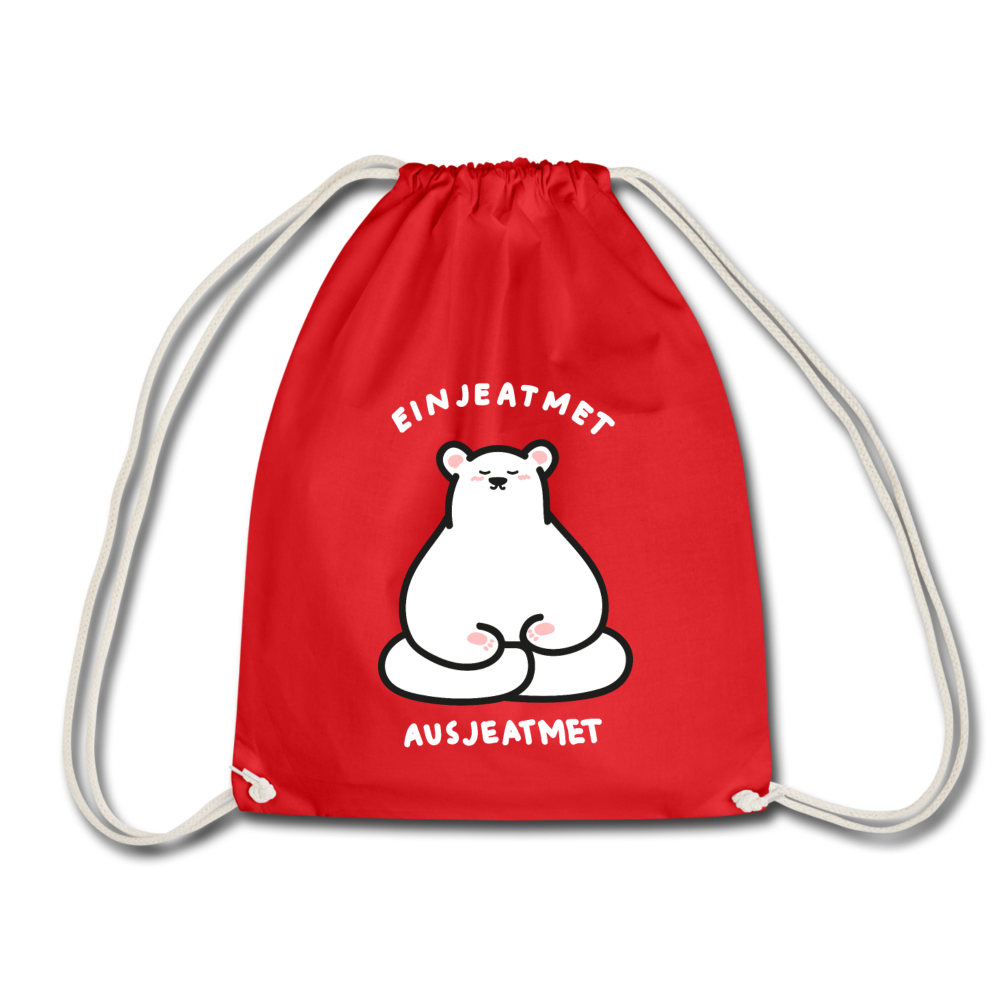 Einjeatmet - Turnbeutel - Rot