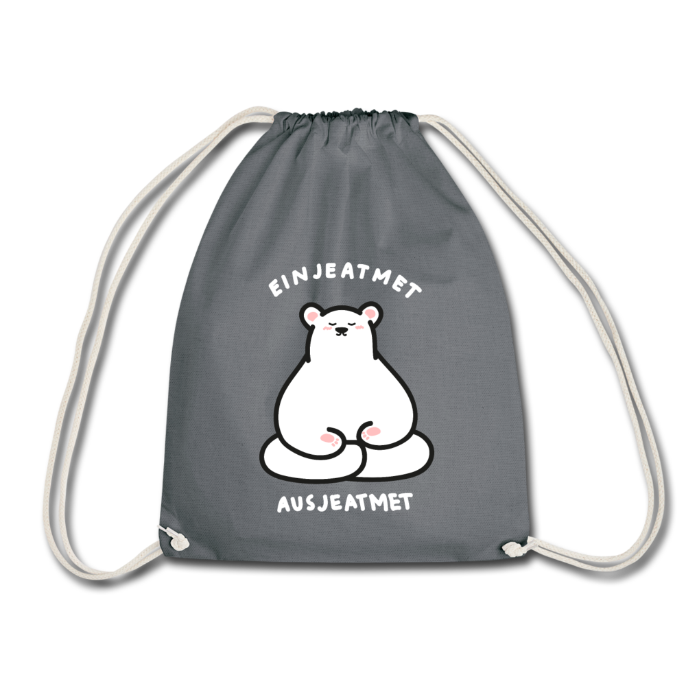 Einjeatmet - Turnbeutel - Grau
