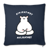 Einjeatmet - Sofakissen mit Füllung (45 x 45 cm) - Navy