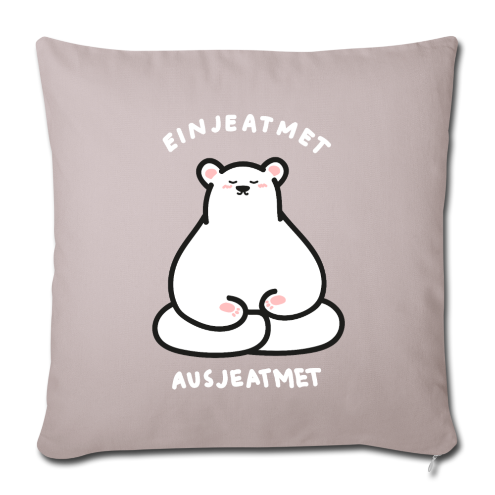 Einjeatmet - Sofakissen mit Füllung (45 x 45 cm) - helles Taupe