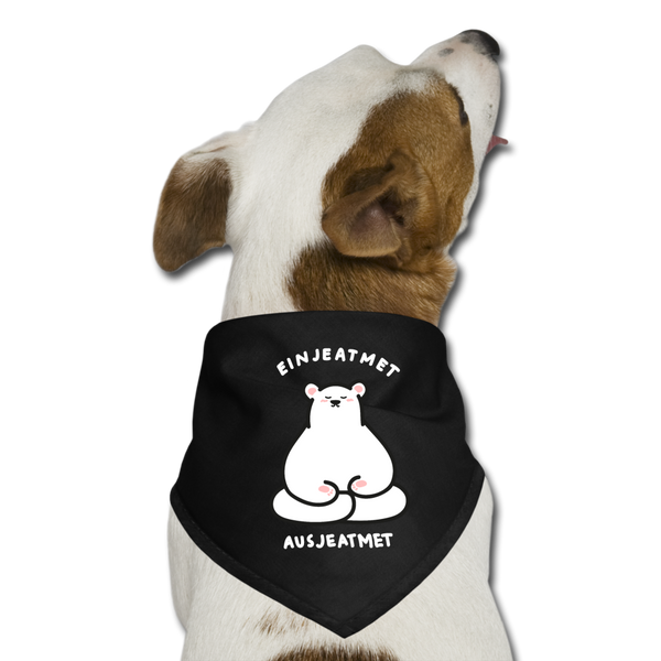 Einjeatmet - Hunde-Bandana - Schwarz