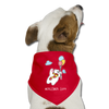 Der Bär fliegt - Hunde-Bandana - Rot
