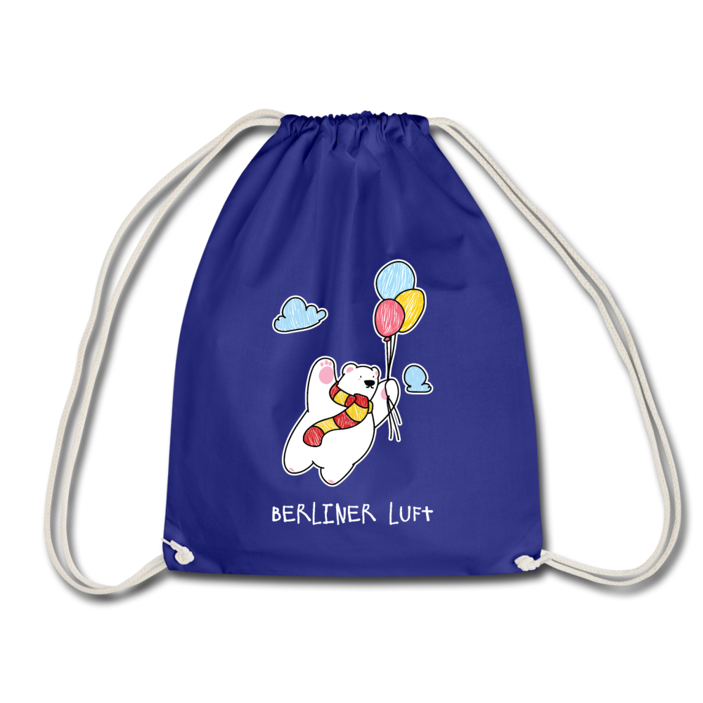 Der Bär fliegt - Turnbeutel - Königsblau