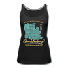 Chalkidiki oder Charlottenburg - Frauen Premium Tank Top - Schwarz