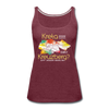 Kreta oder Kreuzberg - Frauen Premium Tank Top - Bordeauxrot meliert