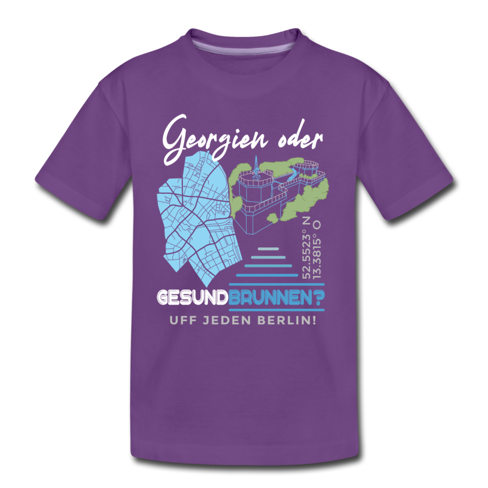 Georgien oder Gesundbrunnen - Teenager Premium T-Shirt - Lila