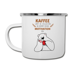 Kaffee motiviert - Emaille Tasse