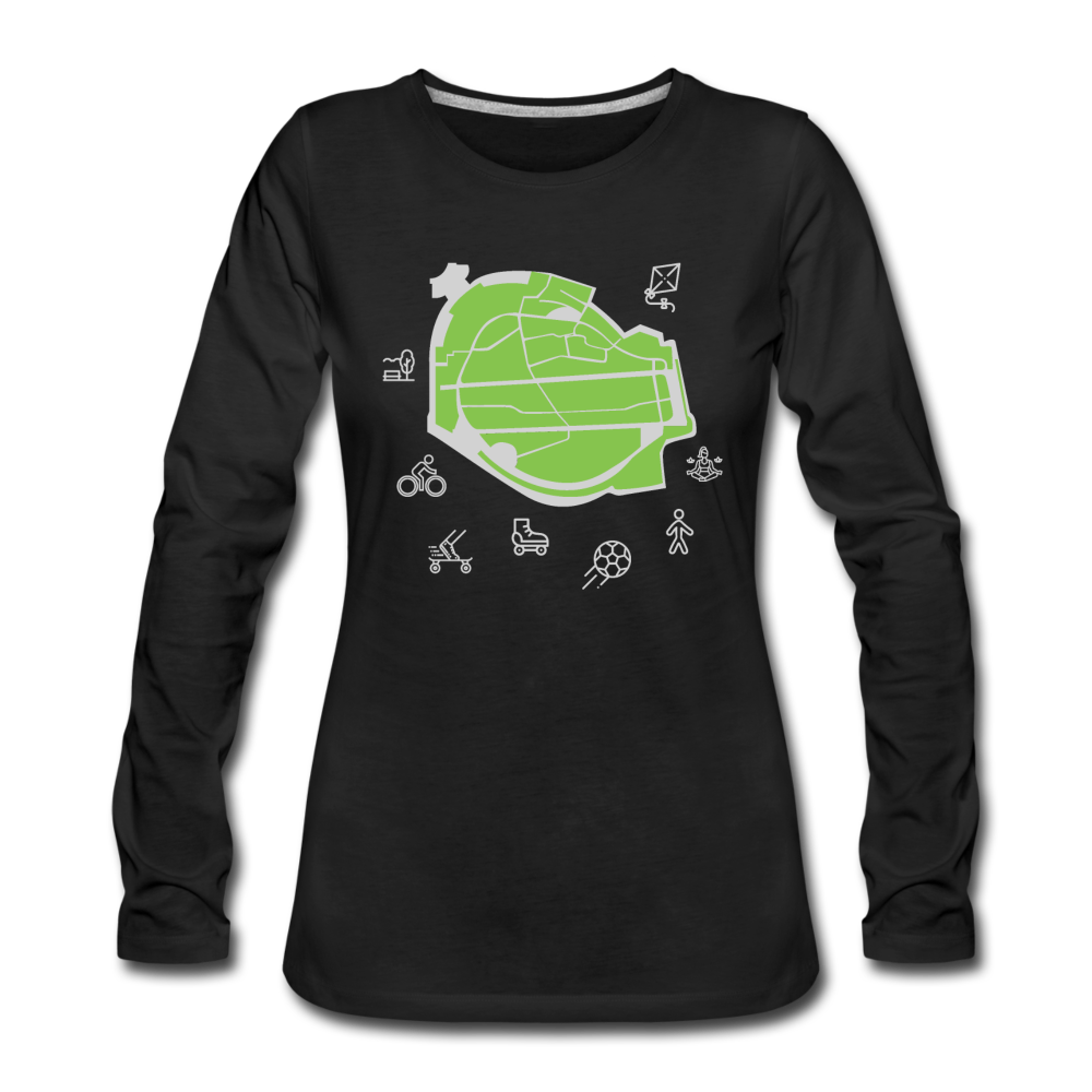 Tempelhof Feld - Frauen Premium T-Shirt - Schwarz