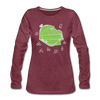 Tempelhof Feld - Frauen Premium T-Shirt - Bordeauxrot meliert