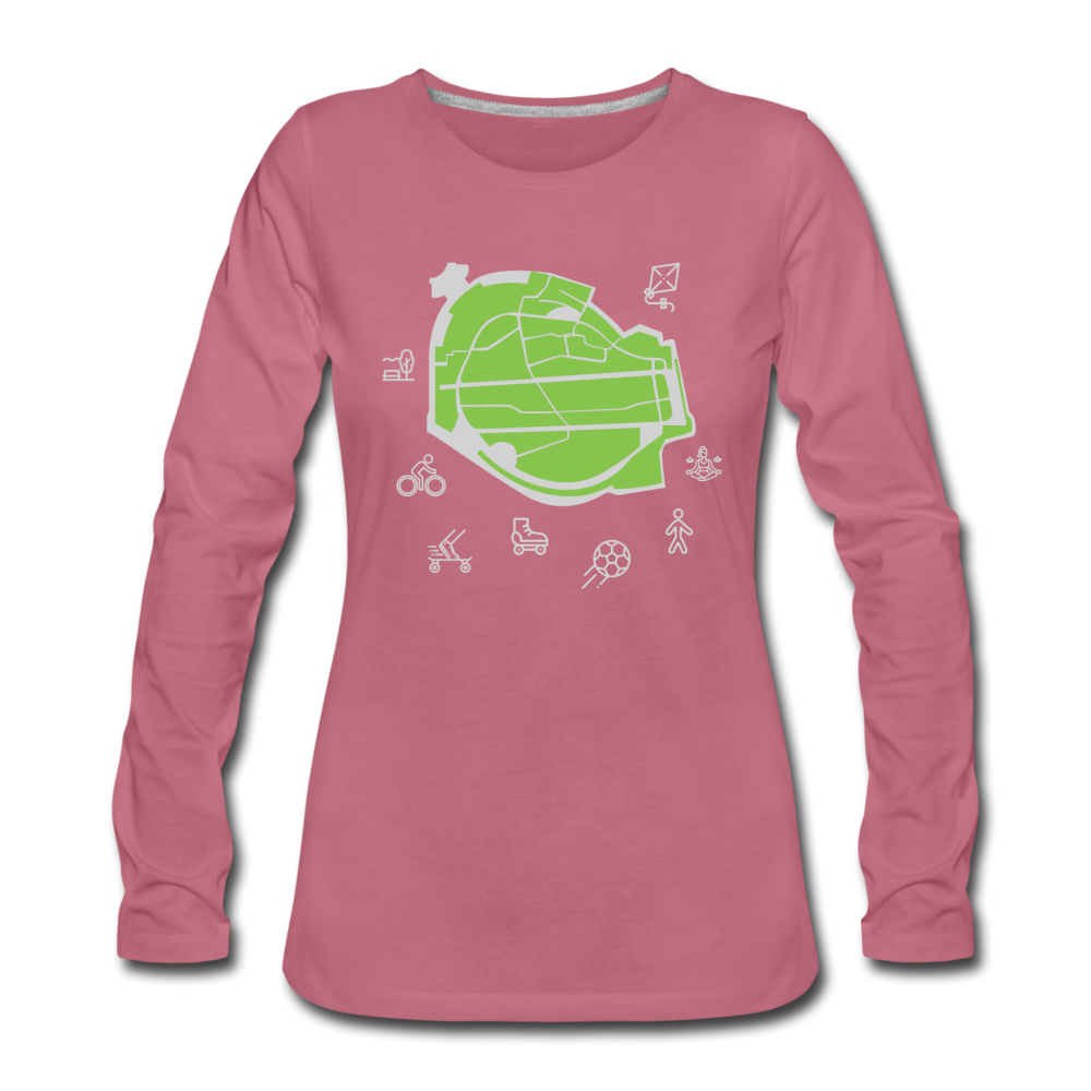 Tempelhof Feld - Frauen Premium T-Shirt - Malve