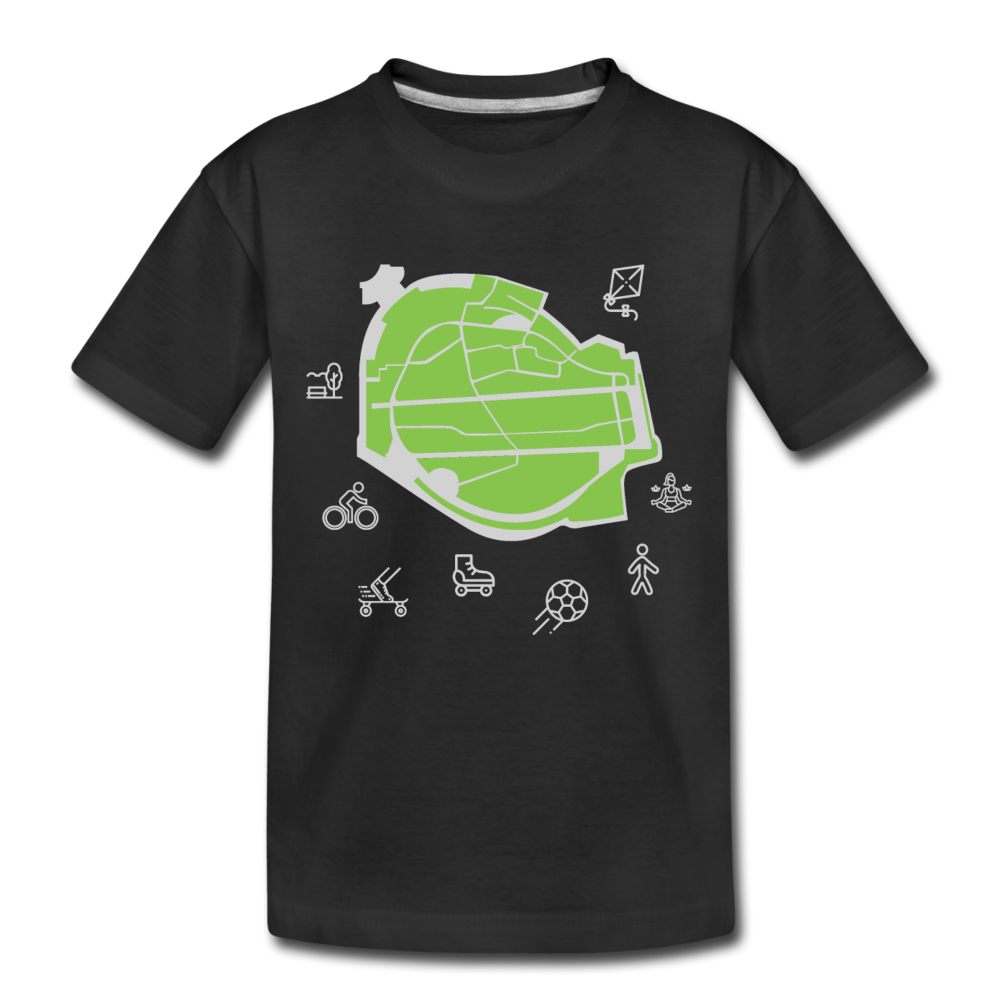 Tempelhof Feld - Teenager Premium T-Shirt - Schwarz