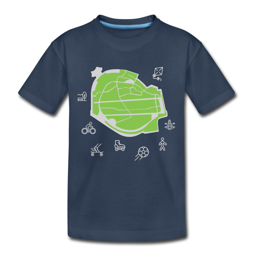 Tempelhof Feld - Teenager Premium T-Shirt - Navy