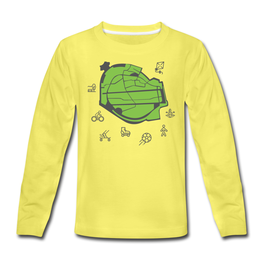 Tempelhof Feld - Kinder Langarmshirt - Gelb