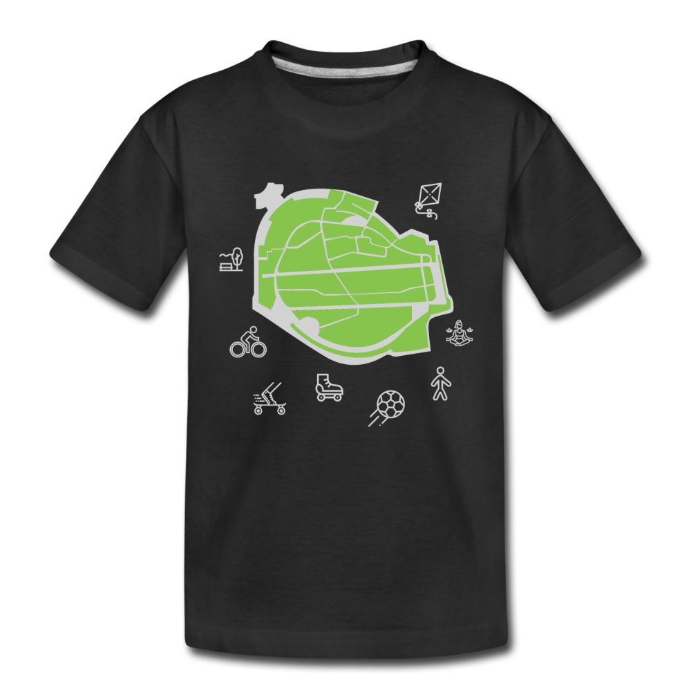 Tempelhof Feld - Kinder Premium T-Shirt - Schwarz