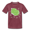 Tempelhof Feld - Kinder Premium T-Shirt - Bordeauxrot meliert