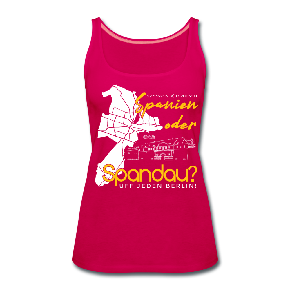 Spanien oder Spandau - Frauen Premium Tank Top - dunkles Pink