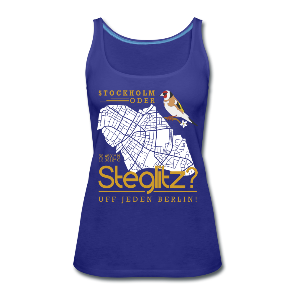 Stockholm oder Steglitz - Frauen Premium Tank Top - Königsblau