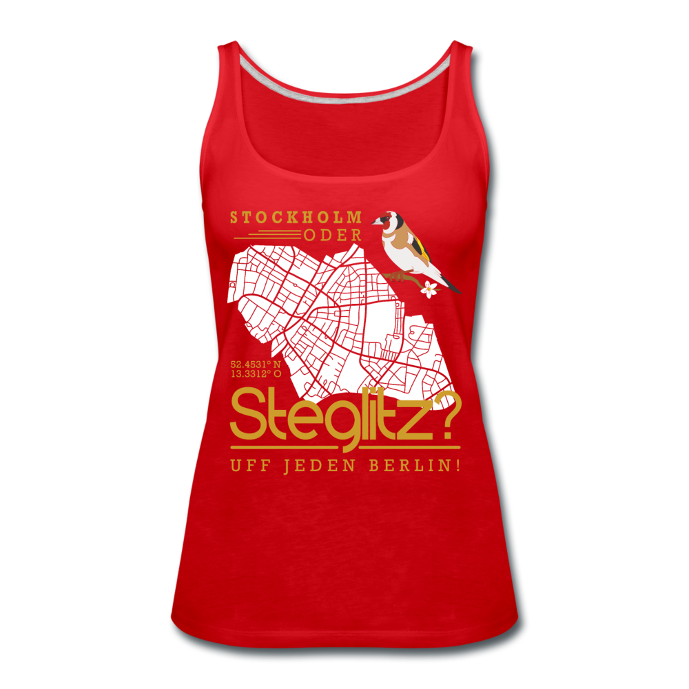 Stockholm oder Steglitz - Frauen Premium Tank Top - Rot