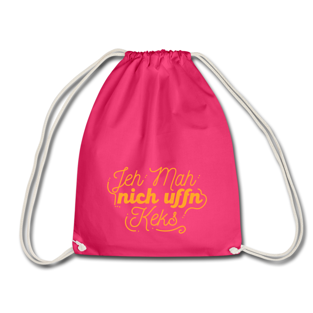 Jeh mah nich uffn Keks gelb - Turnbeutel - Fuchsia
