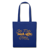 Jeh mah nich uffn Keks gelb - Stoffbeutel - Royalblau